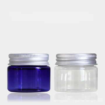 50g Blue Pet Jar Clear Pet Jar with Al Cap